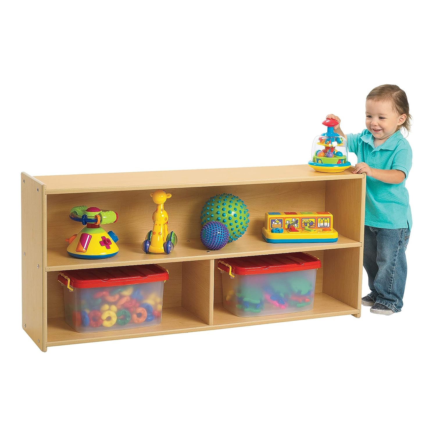 Children's Factory, ANG7148, Angeles Value Line Toddler 2-Shelf Storage - $100