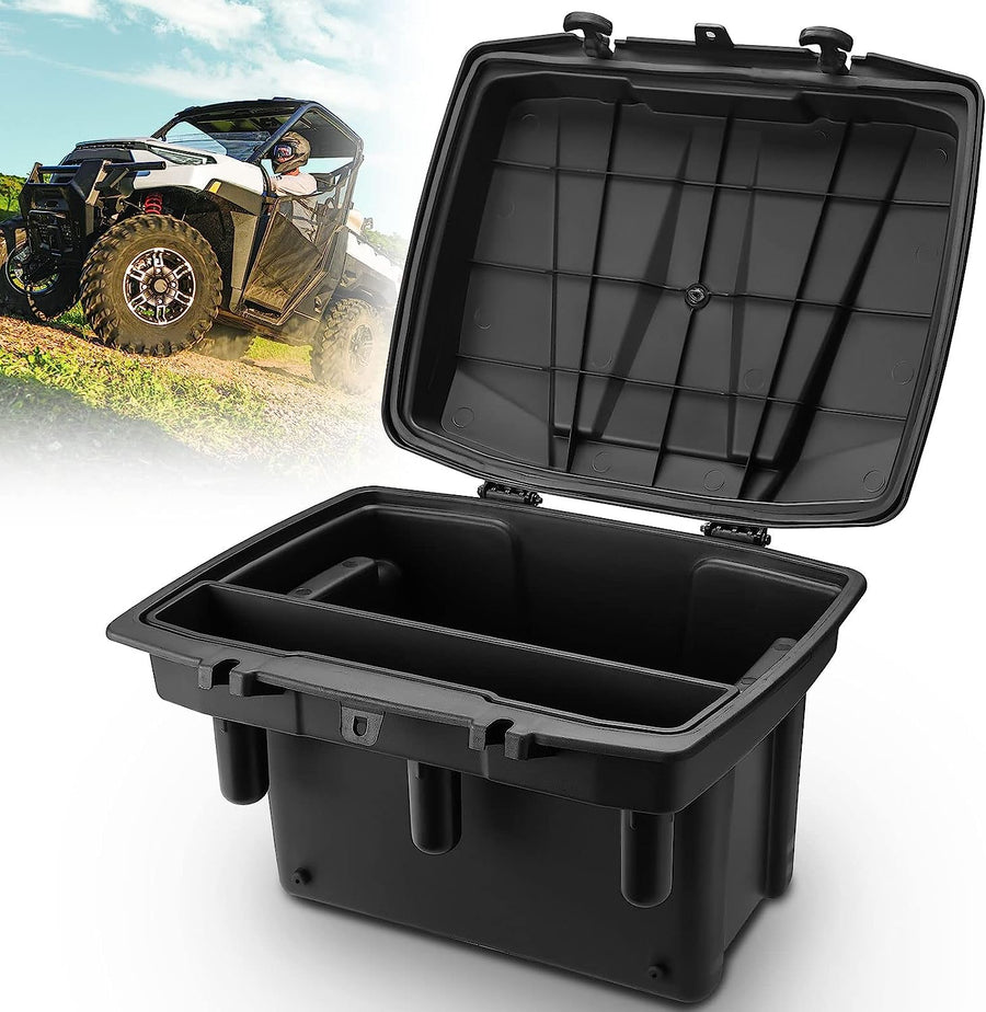 kemimoto UTV Bed Storage Box Upgraded Compatible with 2013-2023 Polaris Ranger - $80