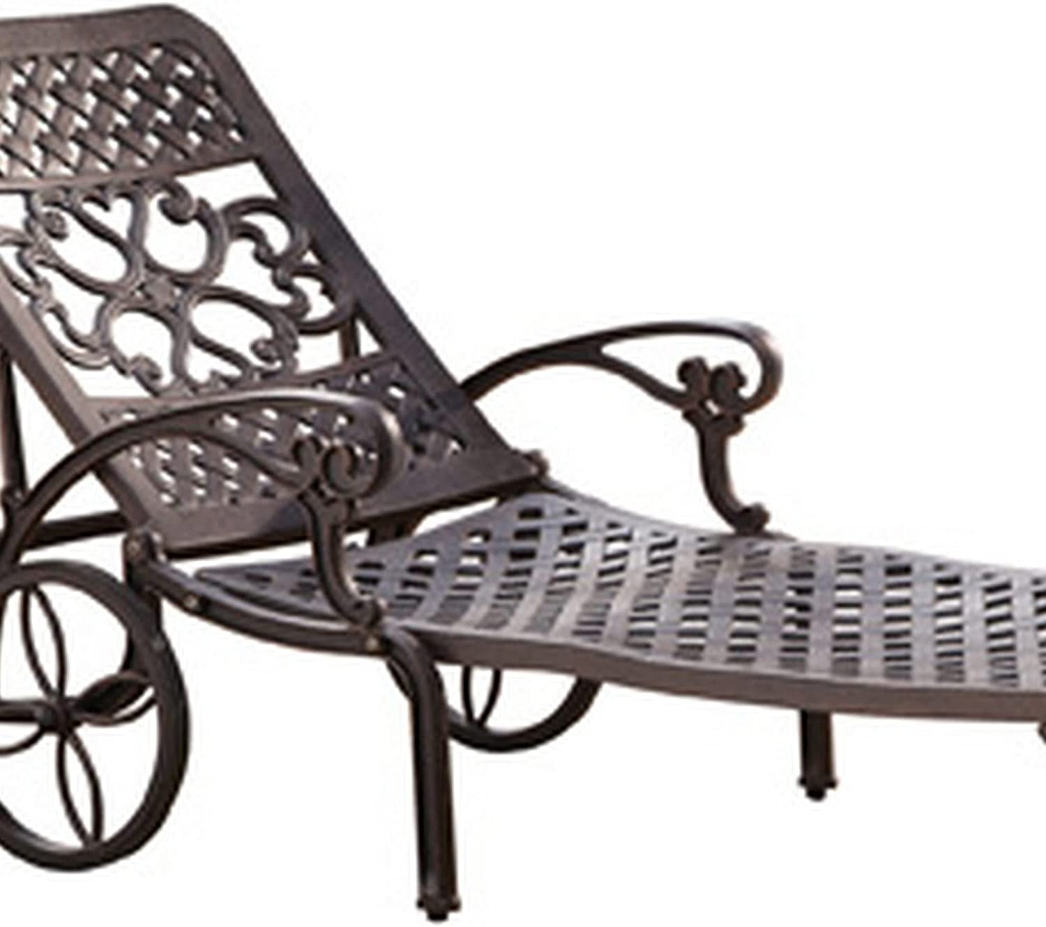 Homestyles 6655-83 Sanibel Outdoor Chaise Lounge, Bronze-$200