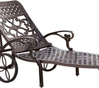 Homestyles 6655-83 Sanibel Outdoor Chaise Lounge, Bronze-$200
