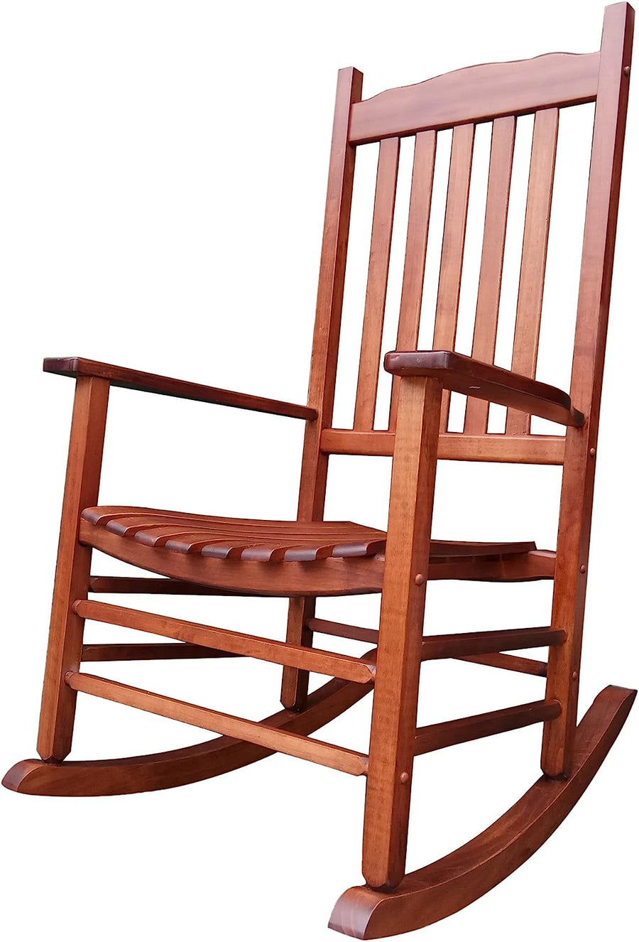 Natural Wood Porch Rocker/Outdoor Rocking Chair, Outdoor or Indoor, A001NT - $90
