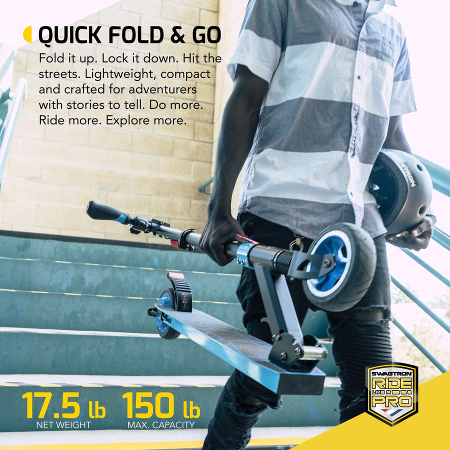 Swagtron SG-8 Swagger 8 Lightweight Folding Electric Scooter for Kids & Teens - $110