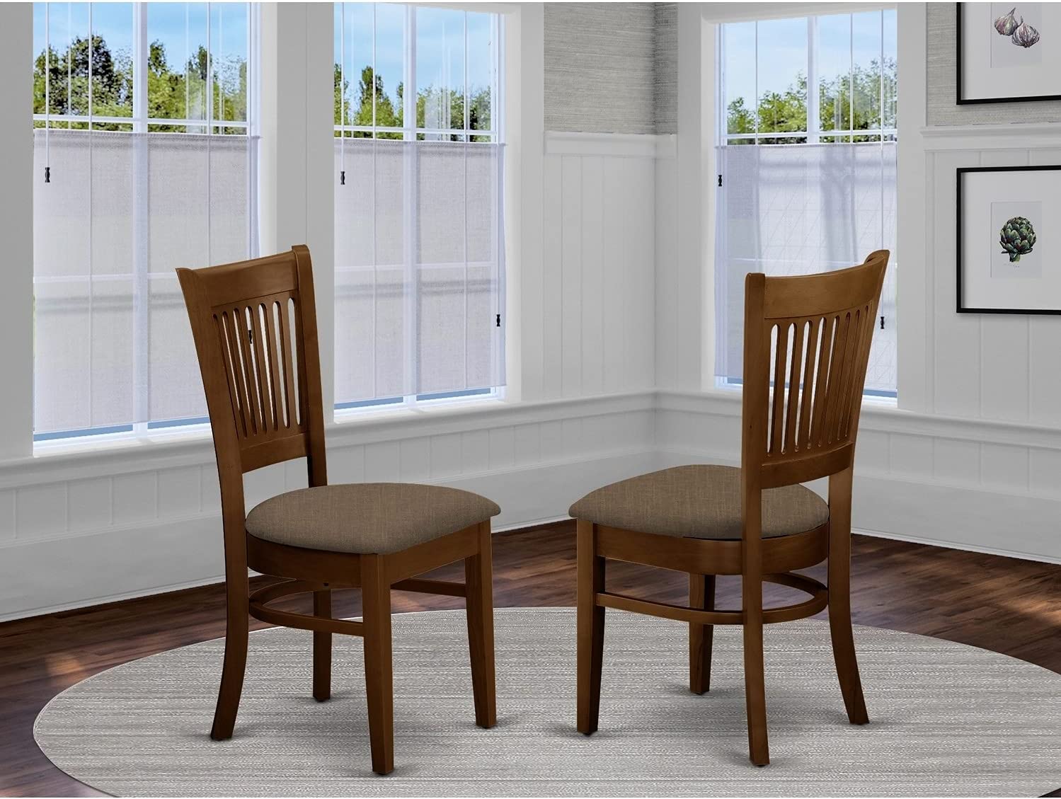 East West Furniture VAC-ESP-C Dining Chairs Set of 2 - $70