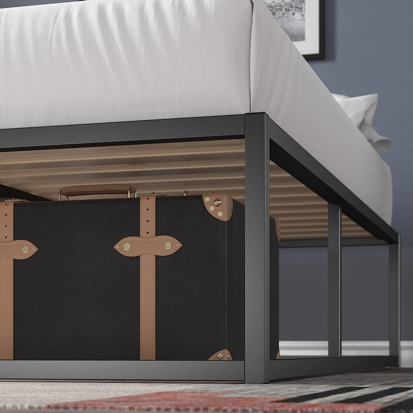 ZINUS Joseph Metal Platforma Bed Frame, Twin - $65