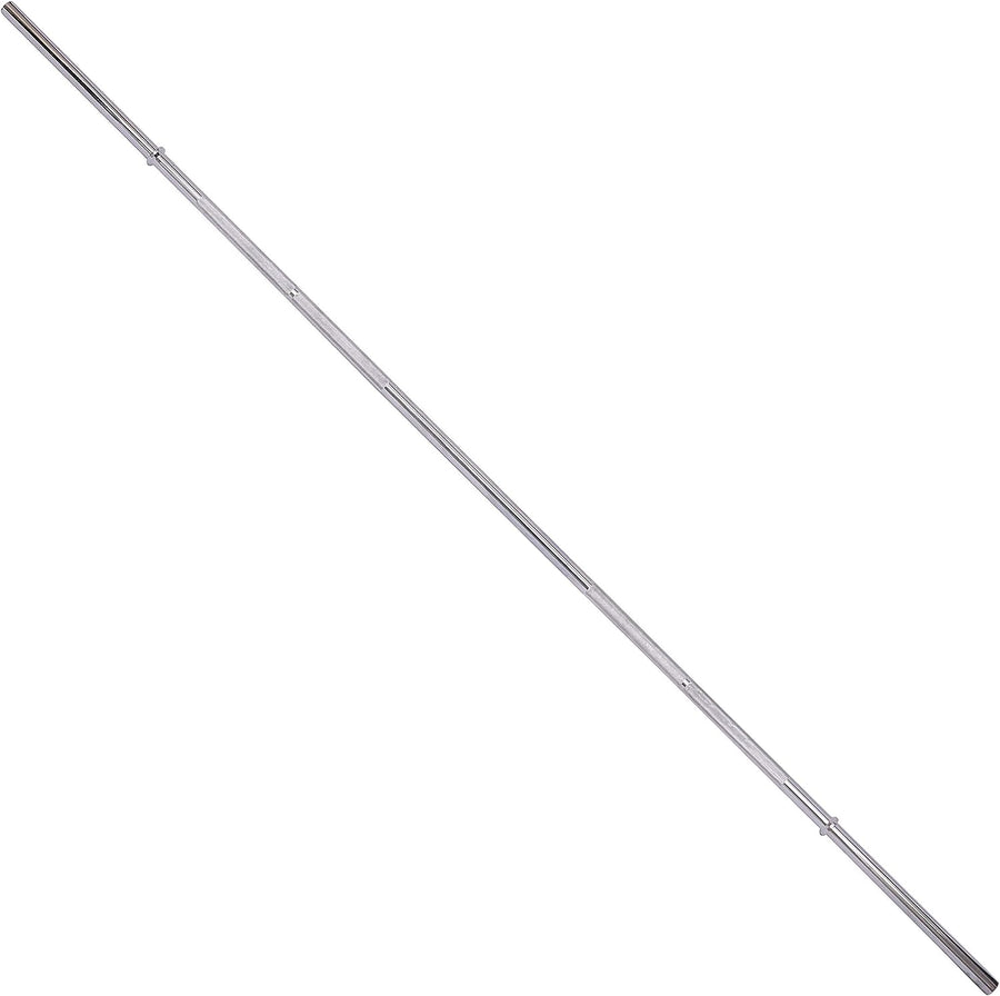 Sporzon! Olympic Barbell Standard Weightlifting Barbell, 1-inch, 7FT, Chrome - $40
