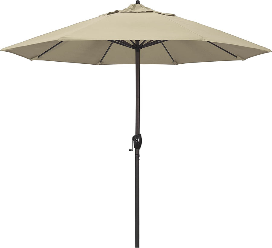 California Umbrella 9 ft. Champange Auto Tilt Crank Lift, Antique Beige Sunbrella - $120