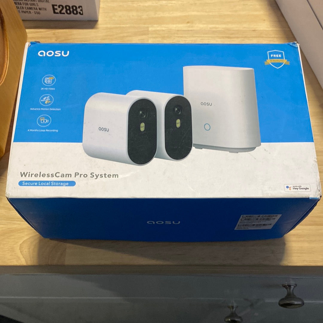 AOSU Security Cameras Wireless Outdoor Home System - $107