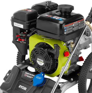 RYOBI 3200 PSI 2.5 GPM 212cc Gas Pressure Washer (Slightly Used & No Muzzle Tips) - $260