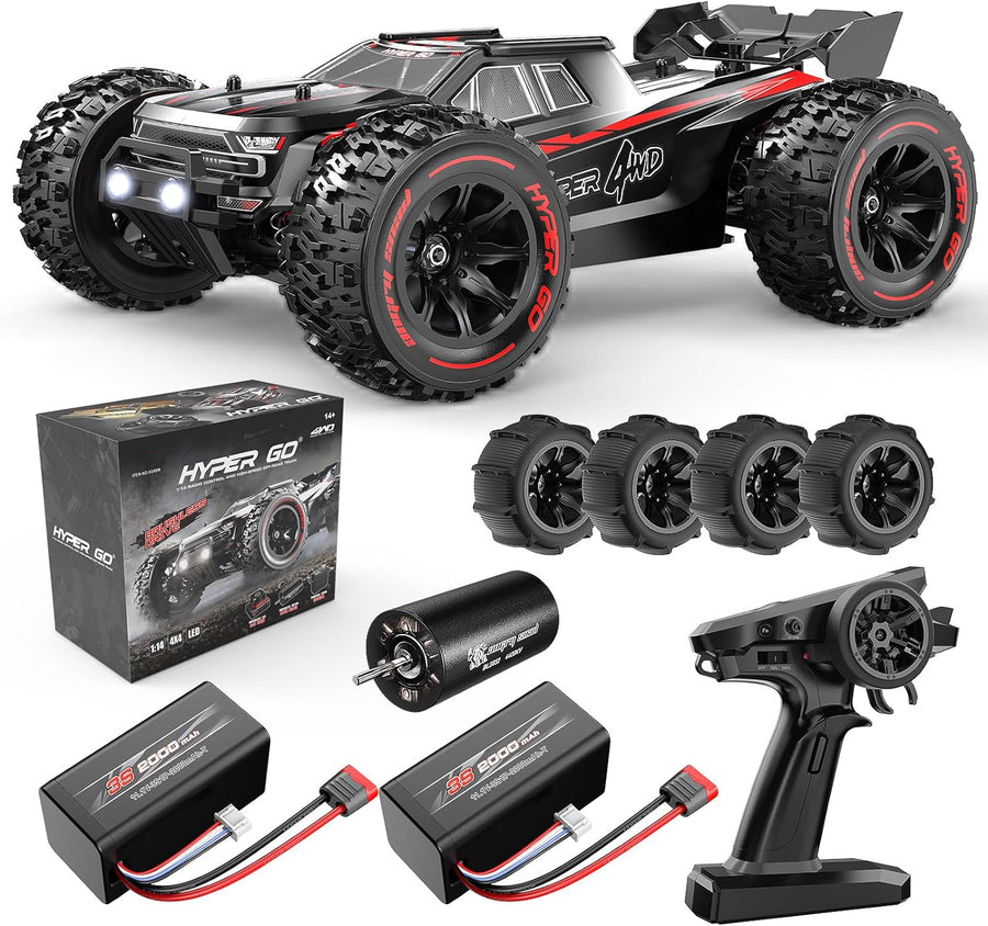 HYPER GO H14BM 1/14 Brushless RC Cars for Adults Fast 50 mph - $120