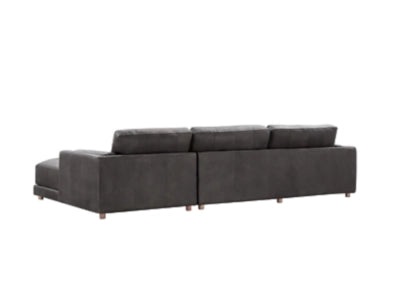 McLain 2-Piece Sectional with Chaise, Charcoal - $1499