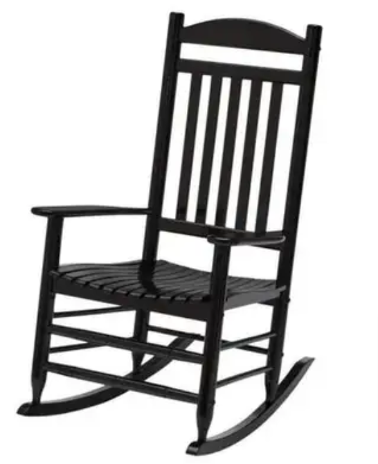 Hampton bay wood outdoor rocking deals chair