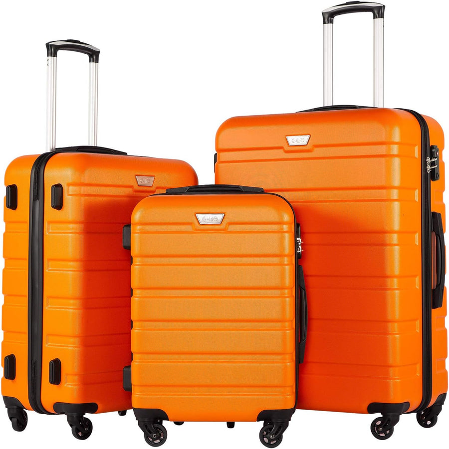 Coolife Luggage 3 Piece Set Suitcase Spinner Hardshell Lightweight TSA Lock - $110