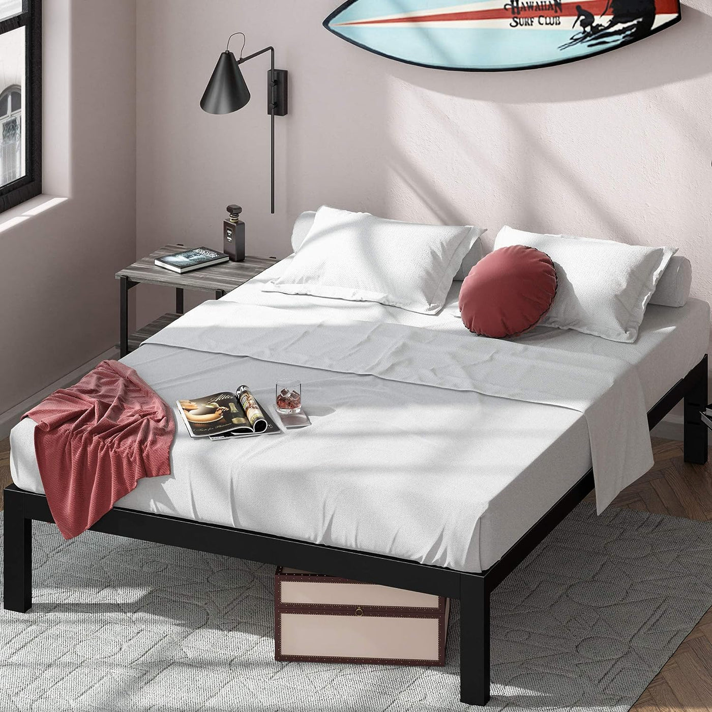 ZINUS Lorrick Metal Platform Bed Frame, 14-Inch, Twin - $49