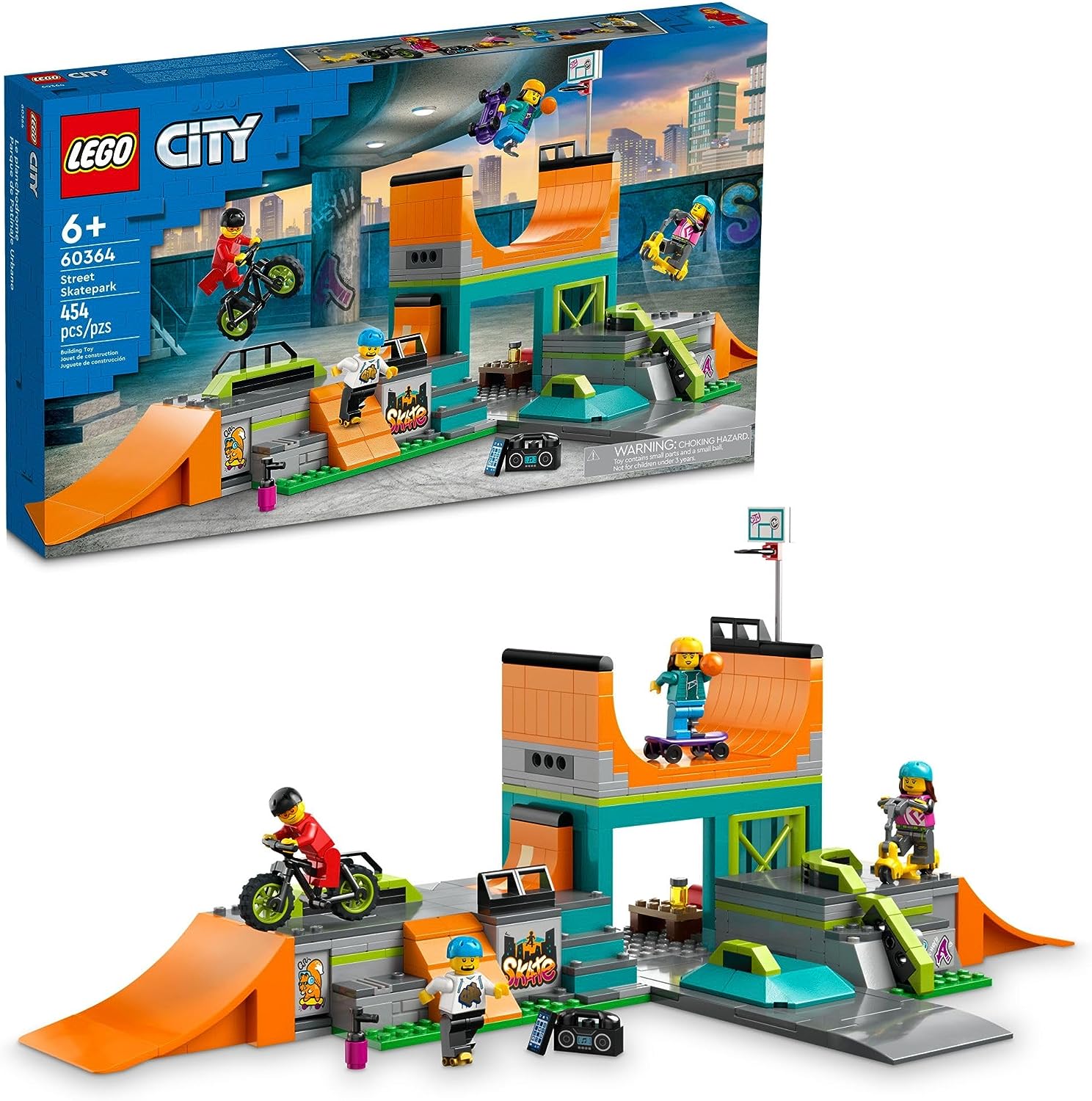 LEGO City Street Skate Park 60364 Building Toy Set - $40 