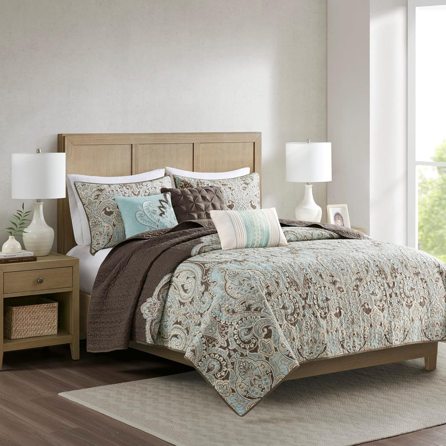 Madison Park Quilt Set, All Season, Lightweight Coverlet Bedspread, King/Cal King - $60