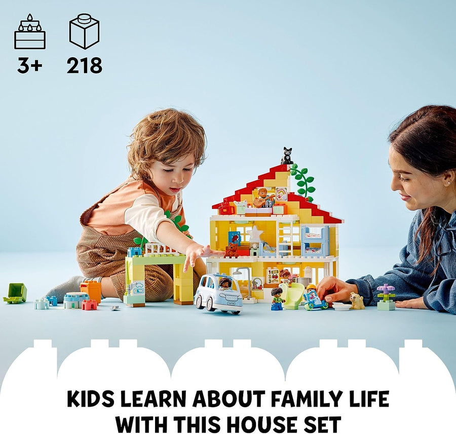 LEGO DUPLO Town 3in1 Family House 10994 Educational STEM Building Toy Set - $85
