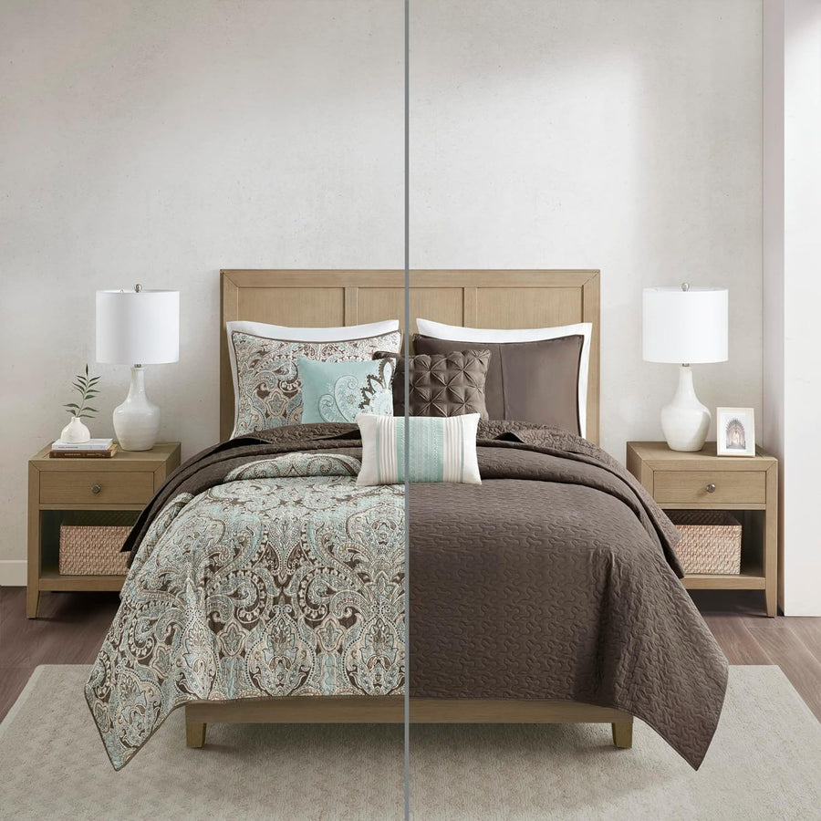 Madison Park Quilt Set, All Season, Lightweight Coverlet Bedspread, King/Cal King - $60