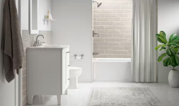 Kallan 8 in. Widespread 2-Handle Bathroom Faucet in Vibrant Brushed Nickel - $95