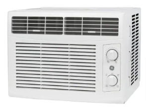 GE 5,000 BTU 115-Volt Window Air Conditioner for 150 sq. ft. Rooms in White - $100