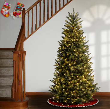 National Tree Company 9 ft. Natural Fraser Slim Fir Tree with Clear Lights - $265