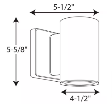 Cylinders Collection 3" Graphite LED Modern Outdoor Small Wall Lantern Light - $50