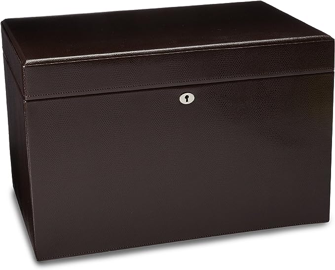 WOLF 315006 London Large Jewelry Box, Cocoa - $300