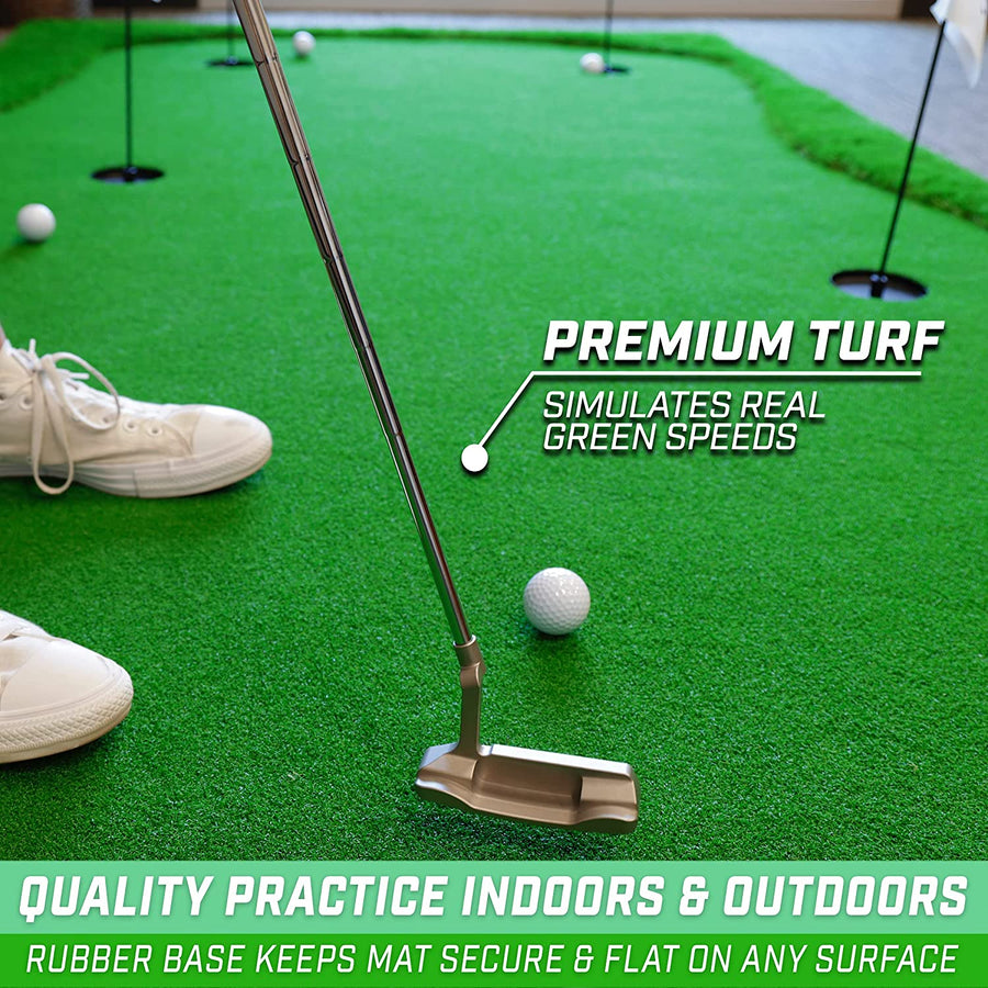 GoSports Golf Putting Green for Indoor & Outdoor Putting Practice -10ft x 5ft-$180