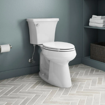 Highline 10 in. Rough-in Solution 2-Piece 1.28 GPF Single Flush Elongated Toilet - $150