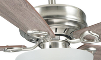 Chantilly 52 in. Indoor Brushed Nickel Ceiling Fan with Light - $45
