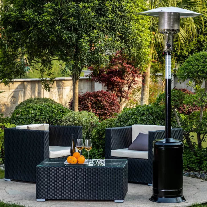 Legacy Heating 47,000 BTU Hammered Black Propane Outdoor Flame Patio Heater - $110