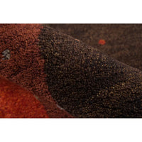 Momeni Handmade Hand-Knotted Wool Rust Rug, 8x8 Round - $75