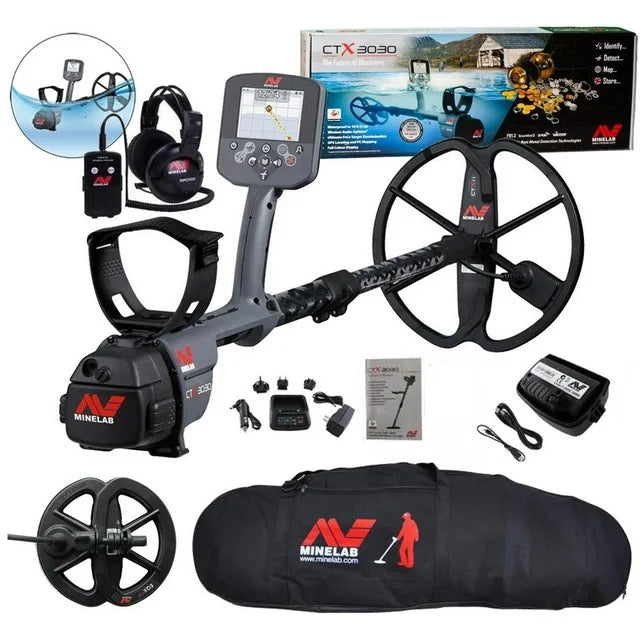 Minelab CTX 3030 Waterproof Metal Detector with 6 DD Smart Coil and Carry Bag - $1200