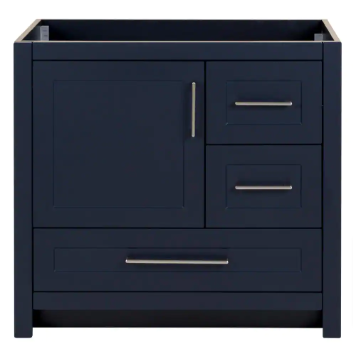 Craye 36 in. W x 22 in. D x 34 in. H Bath Vanity Cabinet without Top in Deep Blue - $395