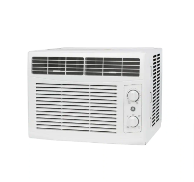 GE 5,000 BTU 115 -Volts Window Air Conditioner Cools 150 Sq. Ft. in White - $95