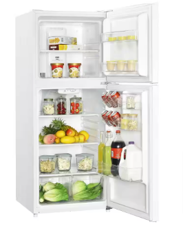 Magic Chef 10.1 cu. ft. Top Freezer Refrigerator in White (Slightly Dented) - $240