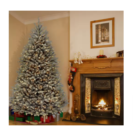National Tree Company 7.5 ft. Dunhill Blue Fir Artificial Christmas Tree, Clear Lights - $170
