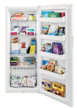 Frigidaire 27.8 in. 13 cu. Ft. Frost Free, Garage Ready Upright Freezer (Slightly Dented) - $510