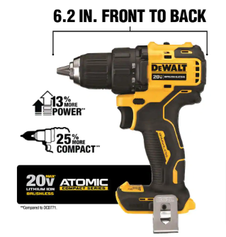 DEWALT ATOMIC 20V MAX Cordless Brushless Compact 1/2 in. Drill/Driver (Slightly Used) - $130