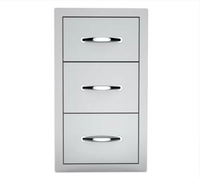 Sunstone Classic Series 14 in. 304 Stainless Steel Flush Drawer Combo - $280