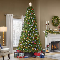 Home Accents Holiday 9 ft. Pre-Lit LED Wesley Pine Artificial Christmas Tree - $165
