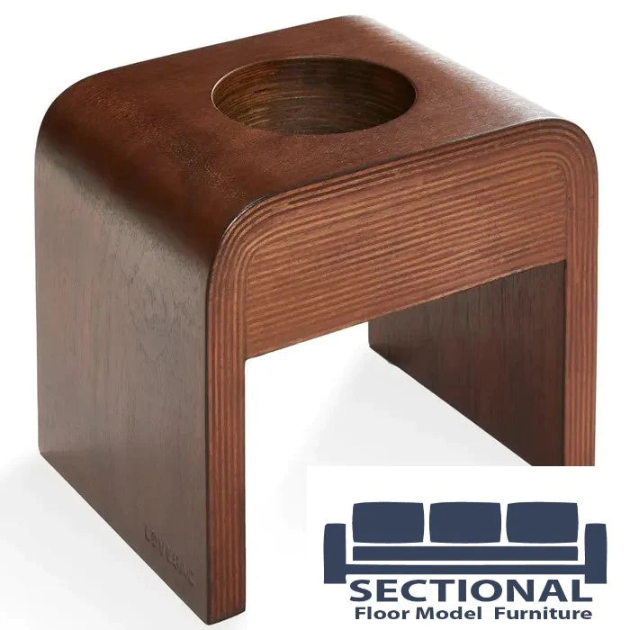 Drink Holder Standard, Dark Walnut Floor Model · DISCOUNT BROS