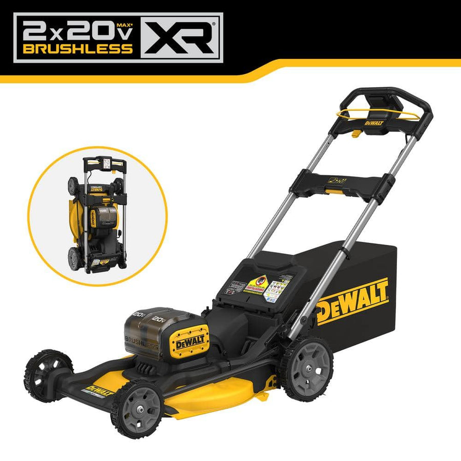 DEWALT 20V MAX 21 in. Brushless Cordless Push Lawn Mower Kit (New model) - $420