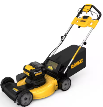 DEWALT 20V MAX 21.5 in. Battery Powered Walk Behind Self Propelled Lawn Mower - $490