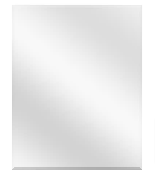Glacier Bay Recessed/Surface Mount Beveled Frameless Medicine Cabinet with Mirror - $70