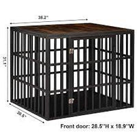Heavy-Duty Pet Playpen with Cover Metal Dog Fence Crate-$150