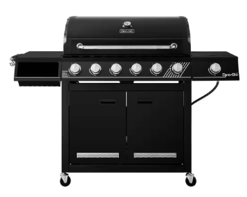 Dyna-Glo 6-Burner Natural Gas Grill in Matte Black - $320 · DISCOUNT BROS