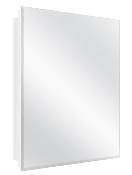 Glacier Bay Recessed/Surface Mount Beveled Frameless Medicine Cabinet with Mirror - $70