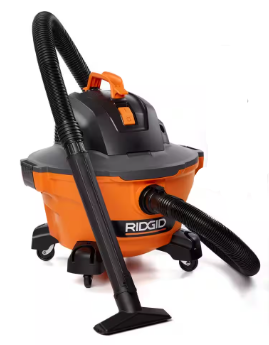 RIDGID 6 Gallon 3.5 Peak HP NXT Wet/Dry Vacuum (missing crevice tool attachment) - $35
