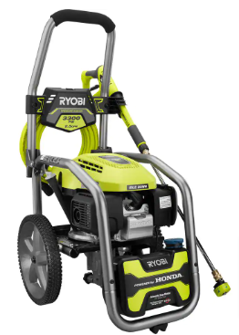 RYOBI 3300 PSI 2.5 GPM Gas Pressure Washer (Slightly Used, Missing Spray Nozzle) - $275