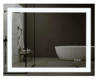 KINWELL 40 in. W x 32 in. H Frameless Rectangular LED Light Bathroom Vanity Mirror - $255